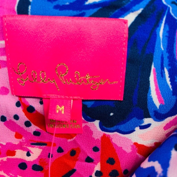 Lilly Pulitzer womens shirt Arlie mini dress size M NWT - Picture 10 of 10